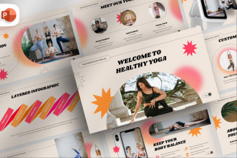 Retro Yoga Class Presentation Template
